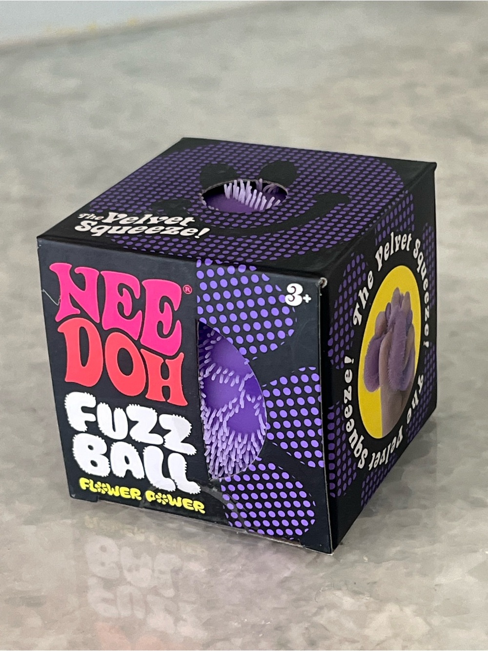 NeeDoh Fuzz Ball Velvet Squeeze - Purple